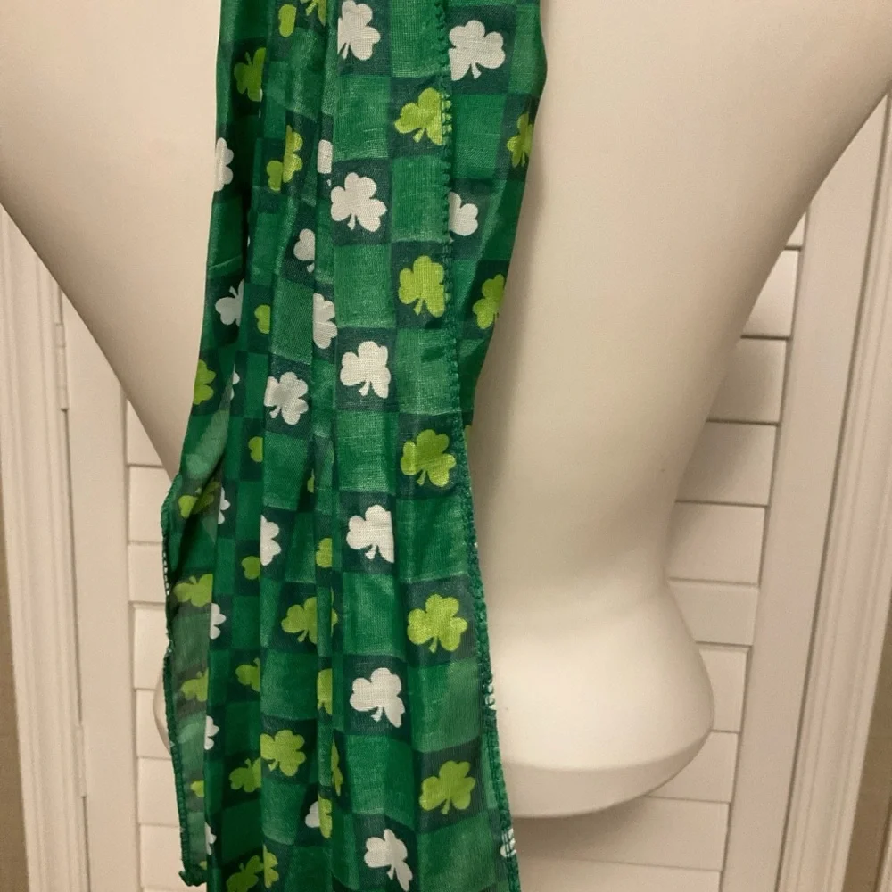 Green Floral Women's Scarf